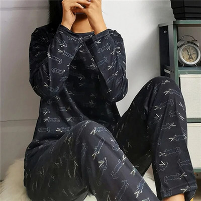 Set de pijamale de toamnă, 2 piese, pentru femei, subțiri, sexy, costum de acasă minunat, 2023, cu decolteu în V, pentru fete, pijamale cu mânecă lungă