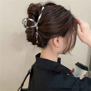 Геометрични аксесоари за коса Меки издръжливи модни аксесоари Неразвалящи се Дамски метални щипки за коса Безопасност Елегантен Без бръснене