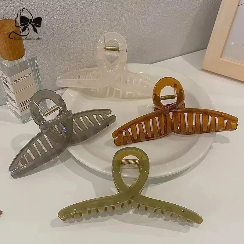 Nova plastična prozirna velika veličina od 13 cm, kandža za kosu, modna ženska ženska odjeća, dodaci, pokrivala za glavu, kopče za kosu