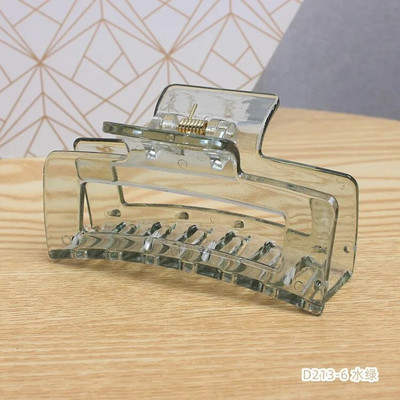 Coreeană, simplă, culoare, transparentă, clemă pentru spate, lingură, clemă de păr, spălare pătrată, accesorii de păr pentru femei