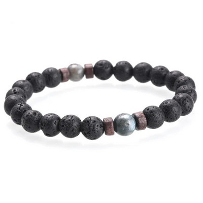 Brățară pentru bărbați cu mărgele naturală de piatră de lună Brățară Buddha tibetană chakra Brățări cu difuzor de piatră de lavă Bijuterii pentru bărbați cadou Drop Shipping