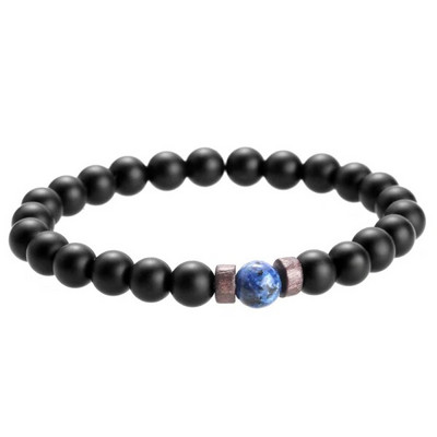 Brățară pentru bărbați cu mărgele naturală de piatră de lună Brățară Buddha tibetană chakra Brățări cu difuzor de piatră de lavă Bijuterii pentru bărbați cadou Drop Shipping