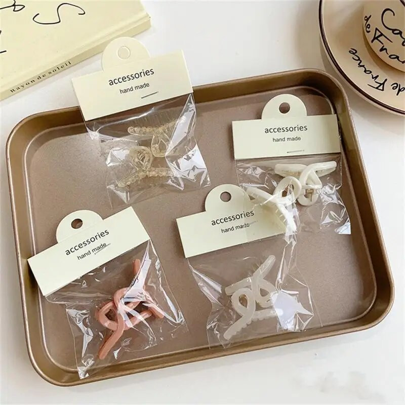 2 vnt./pak. Korėjietiškos versijos mažų plaukų žnyplių želė spalvos miela šoninė plaukų segtukas Paprasta vienspalvė plaukų segtukas Puikūs plaukų aksesuarai