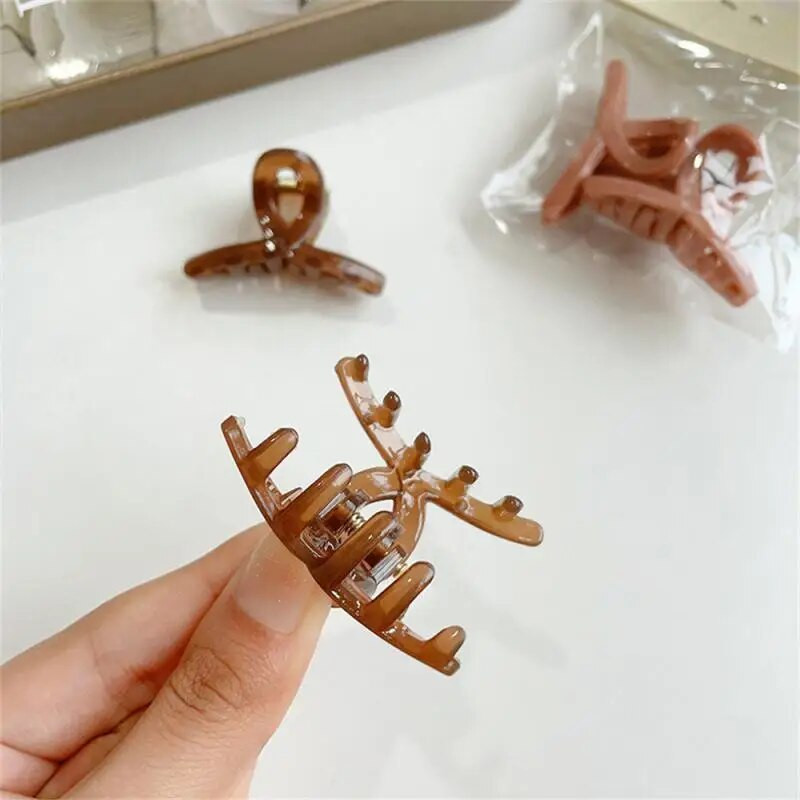 2 vnt./pak. Korėjietiškos versijos mažų plaukų žnyplių želė spalvos miela šoninė plaukų segtukas Paprasta vienspalvė plaukų segtukas Puikūs plaukų aksesuarai