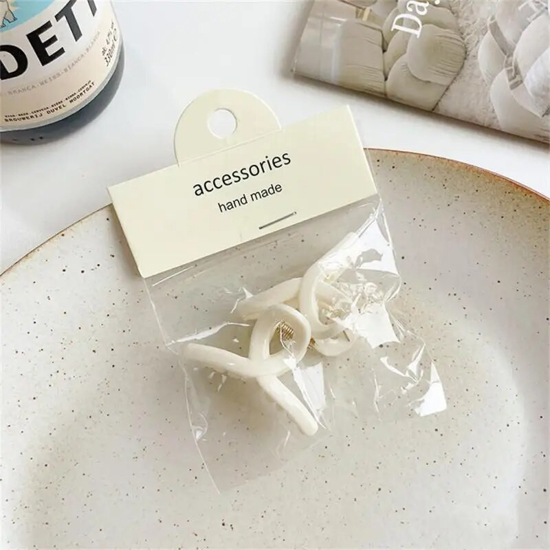 2 vnt./pak. Korėjietiškos versijos mažų plaukų žnyplių želė spalvos miela šoninė plaukų segtukas Paprasta vienspalvė plaukų segtukas Puikūs plaukų aksesuarai