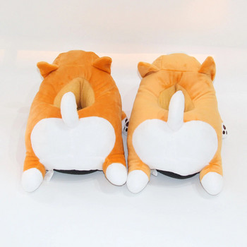 Funny Slipper 2021 Cute Soft Cute Lazy Shiba Inu Dog Slippers Animal Puppy Home βελούδινα βαμβακερά παπούτσια