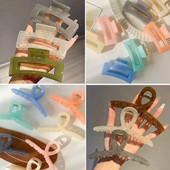 Μεγάλο κλιπ με νύχια μαλλιών για γυναικείο κορίτσι Πλαστικό διαφανές Μεγάλο κλιπ με νύχια μαλλιών Καβούρι Γυναικεία κλιπ για συναυλία Νύχια για κορίτσια Αξεσουάρ μαλλιών