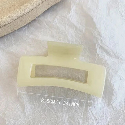 Μεγάλο κλιπ με νύχια μαλλιών για γυναικείο κορίτσι Πλαστικό διαφανές Μεγάλο κλιπ με νύχια μαλλιών Καβούρι Γυναικεία κλιπ για συναυλία Νύχια για κορίτσια Αξεσουάρ μαλλιών