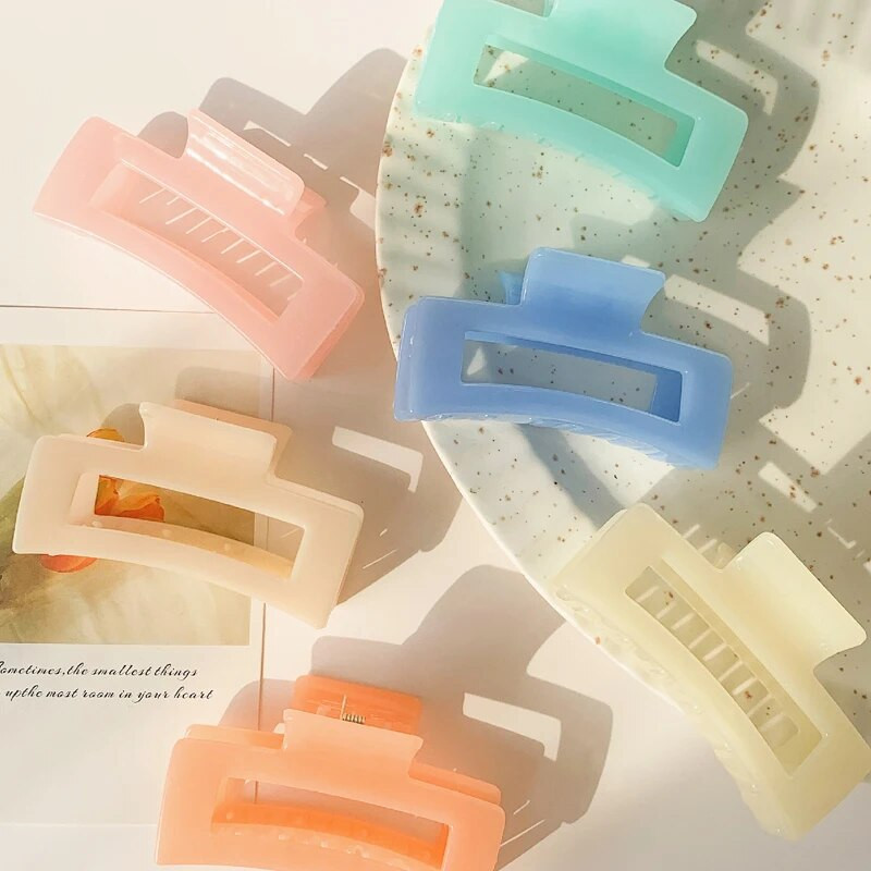 Μεγάλο κλιπ με νύχια μαλλιών για γυναικείο κορίτσι Πλαστικό διαφανές Μεγάλο κλιπ με νύχια μαλλιών Καβούρι Γυναικεία κλιπ για συναυλία Νύχια για κορίτσια Αξεσουάρ μαλλιών