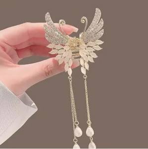 Punased sametised juukseklambrid, sügistalv naiste juukseklamber, prantsuse elegantne juuksenõel Juukseaksessuaarid naiste peakatted, kingitus