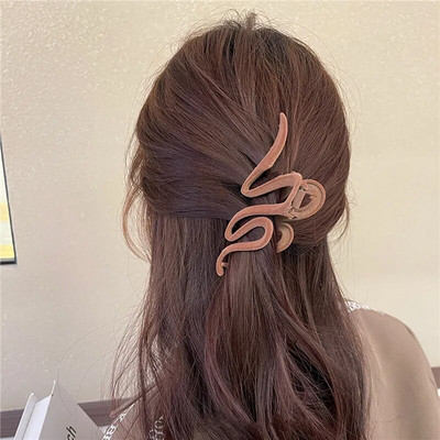 Κόκκινο βελούδινο φιόγκο Κλιπ μαλλιών Φθινοπωρινό χειμώνα Γυναικείο κλιπ με νύχια γαλλική κομψή φουρκέτα Κορεάτικα αξεσουάρ μαλλιών Γυναικεία καλύμματα κεφαλής Δώρο