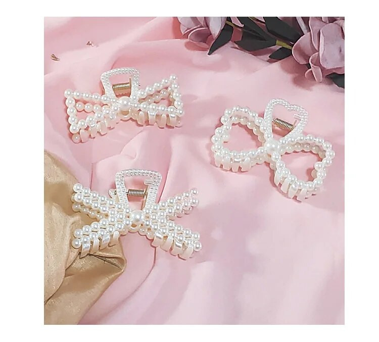 2021 Νέα μόδα Εξαιρετική μεσαία μικρή μαργαριτάρι Γεωμετρική φουρκέτα Μαλλιά Καβούρι Νύχια Μαλλιά Γυναικεία Κορίτσια Αξεσουάρ Μαλλιά Καπέλα