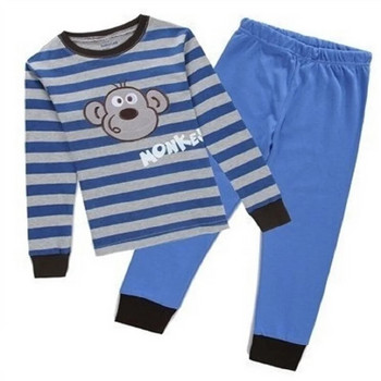 Digger Vehicle Βρεφικά Αγορικά Ρούχα Κοστούμια 100% βαμβακερές Παιδικές πιτζάμες Παιδικά Πυζά σετ Νυχτικό Σετ παντελόνι PJ\'S Long Tees πουκάμισα