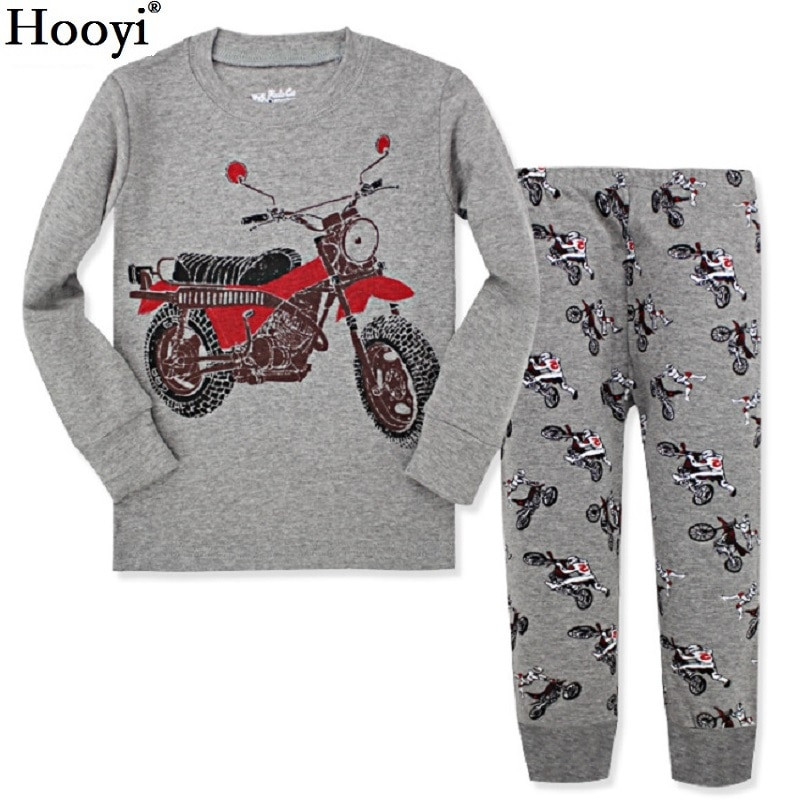 Vehicul Digger Haine pentru bebelusi baieti Costume 100% bumbac Pijamale pentru copii Seturi de lenjerie de dormit pentru copii Cămașă de noapte PJ'S Tricouri lungi Cămăși Set pantaloni