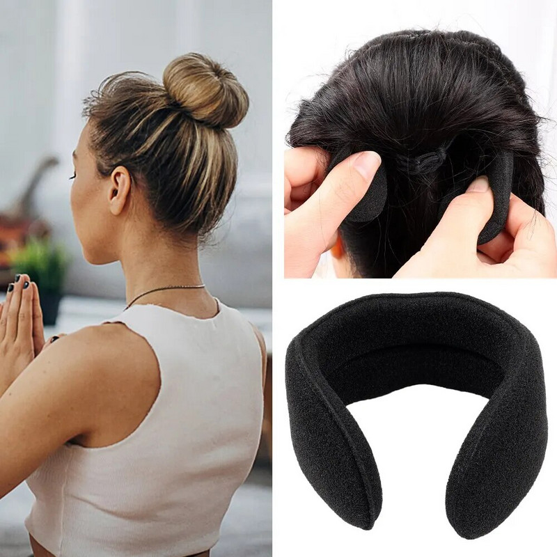 Käsn plastikaas lokkis juuste tegija Hair Scrunchie peapael Twist Donut Bun lokirullid juuksepaelad soengutööriistad