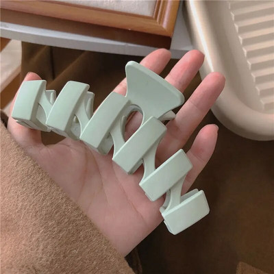 Κορεάτικο ουδέτερο καφέ Μεγάλα πλαστικά κλιπ για νύχια μαλλιών για γυναικεία αξεσουάρ Κοσμήματα Κόμμωση Ins Fashion Catch φουρκέτες καβούρι Δώρο