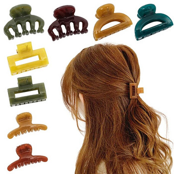 Миниацетатна щипка за коса Jelly Color за жени Момичета Нокът за коса Chic Малък размер Шнола Рак Фиби за коса Нови аксесоари за коса