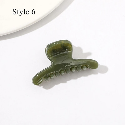 Zselés színű mini acetát hajcsat női lányoknak Hajkörmös Chic kis méretű hajtű Crab Barrette hajtűk Új hajkiegészítők