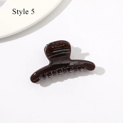 Zselés színű mini acetát hajcsat női lányoknak Hajkörmös Chic kis méretű hajtű Crab Barrette hajtűk Új hajkiegészítők