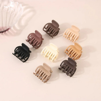 Корейски малък размер пластмасови щипки за коса Жени Момичета Модни щипки за коса Сладка шнола от раци Шнола Fashoin Орнамент Аксесоари за коса