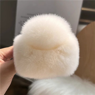 Új valódi szőrme nagy rák hajcsat Aranyos bolyhos hajtűk Lányoknak Nyúl Hajtű Hátsó Hajkapcsok Női Hajcsavarok