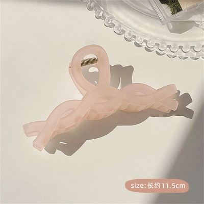 Καλοκαιρινά νύχια τρίχας καρχαρίας Δυνατά αντιολισθητικά ρετρό ακρυλικό μεγάλου μεγέθους γεωμετρικά κλιπ για σαγόνι σταυρό Γυναικεία κορίτσια Καθημερινά καλύμματα κεφαλής