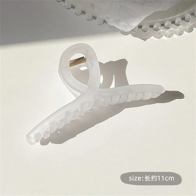 Καλοκαιρινά νύχια τρίχας καρχαρίας Δυνατά αντιολισθητικά ρετρό ακρυλικό μεγάλου μεγέθους γεωμετρικά κλιπ για σαγόνι σταυρό Γυναικεία κορίτσια Καθημερινά καλύμματα κεφαλής