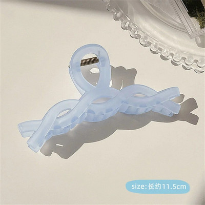 Καλοκαιρινά νύχια τρίχας καρχαρίας Δυνατά αντιολισθητικά ρετρό ακρυλικό μεγάλου μεγέθους γεωμετρικά κλιπ για σαγόνι σταυρό Γυναικεία κορίτσια Καθημερινά καλύμματα κεφαλής