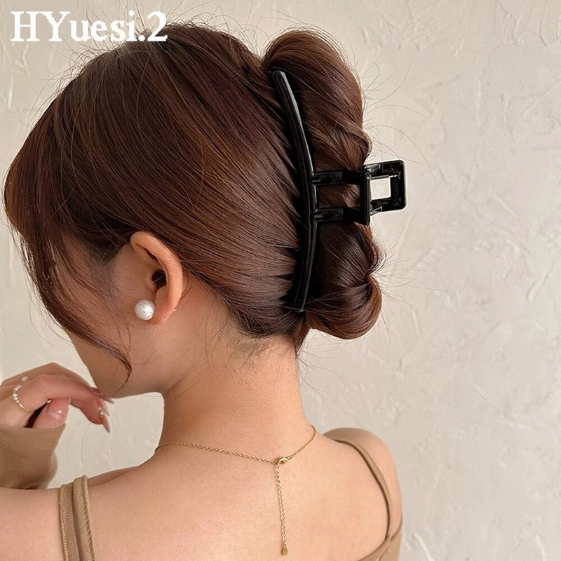 Καλοκαιρινά νύχια τρίχας καρχαρίας Δυνατά αντιολισθητικά ρετρό ακρυλικό μεγάλου μεγέθους γεωμετρικά κλιπ για σαγόνι σταυρό Γυναικεία κορίτσια Καθημερινά καλύμματα κεφαλής