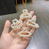 Nauji maži perlai, akriliniai plaukų žnyplių segtukai, mažo dydžio makiažo plaukų formavimo juostelės moterims, mielos mini žnyplės plaukų aksesuarai