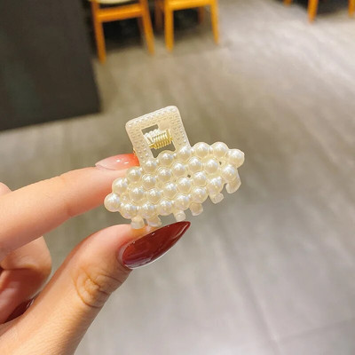 Nauji maži perlai, akriliniai plaukų žnyplių segtukai, mažo dydžio makiažo plaukų formavimo juostelės moterims, mielos mini žnyplės plaukų aksesuarai