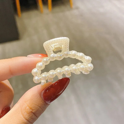 Nauji maži perlai, akriliniai plaukų žnyplių segtukai, mažo dydžio makiažo plaukų formavimo juostelės moterims, mielos mini žnyplės plaukų aksesuarai