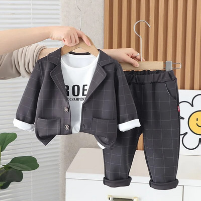 2024, noua moda, haine pentru copii, vesta cu lant pentru bebelusi, costum de domn, vesta de culoare solida pentru baieti, camasa, trei piese, rochii de seara formale