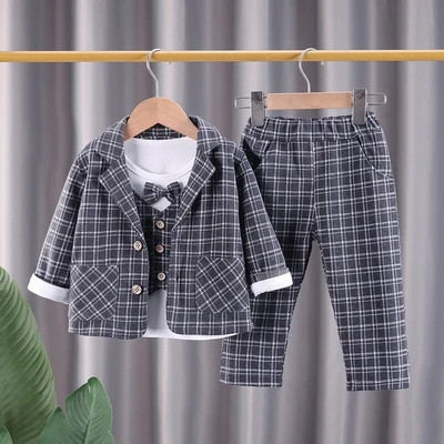 2024, noua moda, haine pentru copii, vesta cu lant pentru bebelusi, costum de domn, vesta de culoare solida pentru baieti, camasa, trei piese, rochii de seara formale