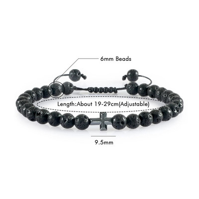 Prirodni vulkanski kameni kamen Muške narukvice Reiki 7 Chakra Healing Beads Narukvica Crna Lava Stretch Elephant Mala Buddha Bangles