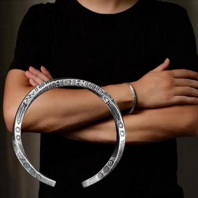 Design creativ Gravura Deschidere cu pene Brățară reglabilă Moda bărbați Bijuterii ocazionale Aniversare Cadou de vacanță
