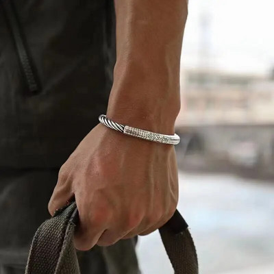 Design creativ Gravura Deschidere cu pene Brățară reglabilă Moda bărbați Bijuterii ocazionale Aniversare Cadou de vacanță