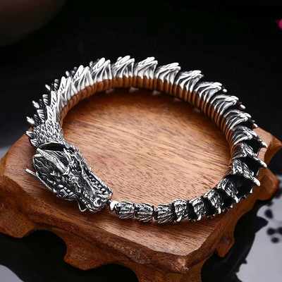 Brățară originală dominatoare QN, realizată manual, pentru bărbați, robinet retro, la nivel de colecție, accesorii pentru brățară cu dragon inteligent