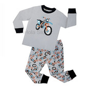 Pijamale băieți Pijama Copii Fete Seturi de pijamale din bumbac Motociclete Lenjerie de noapte pentru copii Lenjerie de noapte pentru copii Îmbrăcăminte de primăvară cu mânecă lungă