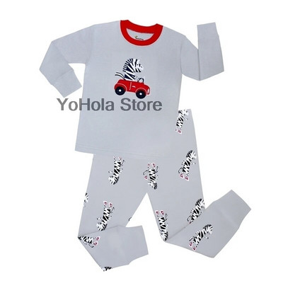 Pijamale băieți Pijama Copii Fete Seturi de pijamale din bumbac Motociclete Lenjerie de noapte pentru copii Lenjerie de noapte pentru copii Îmbrăcăminte de primăvară cu mânecă lungă