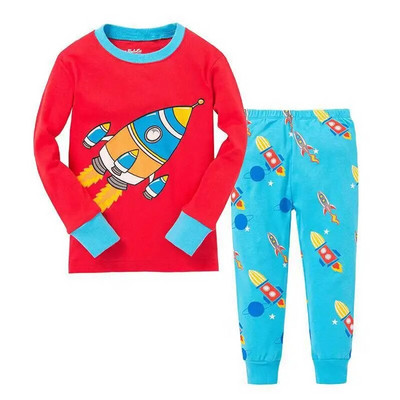 Costum de pijama robot pentru copii Pijama băieți Lenjerie de dormit pentru băieți Îmbrăcăminte de jos Tricouri Pijamale pentru copii Costum sport pentru acasă Haine