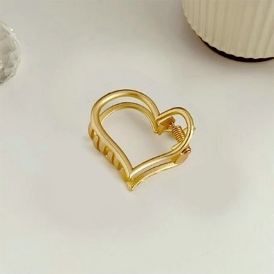 Agrafe de păr din aliaj geometrice Mini agrafe metalice pentru gheare de păr Femei Fete Agrafe mici de rechin Accesorii pentru păr de crab de culoare aurie