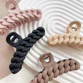 Agrafe de păr de lux cu coadă de cal mare pentru femei Agrafe cu gheare coreeane Păr gros Culori uscate Agrafe cu gheare de crab Accesorii pentru păr pentru femei