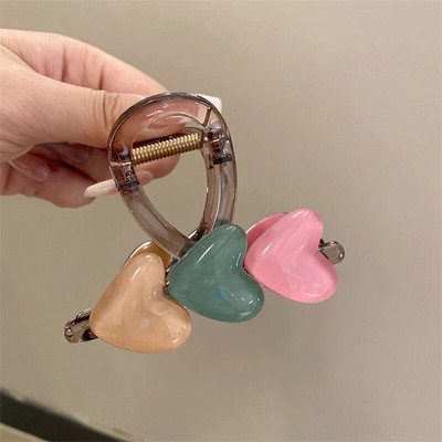 Νέα Κορεάτικη μοντέρνα σχεδίαση 2023 Γυναικεία μπουφάν με φουρκέτα σε χρώμα ζελατίνα Νύχια μαλλιών Y2k για κορίτσια με ψηλή αλογοουρά