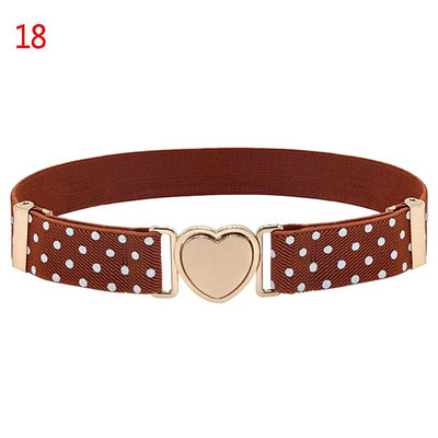 Μόδα Πολύχρωμες Παιδικές Ελαστικές Ζώνες Ρυθμιζόμενα Κοριτσίστικα Φορέματα Ζώνη μέσης Stretch Ζώνη Καρδιά Διακόσμηση Αξεσουάρ ρούχων