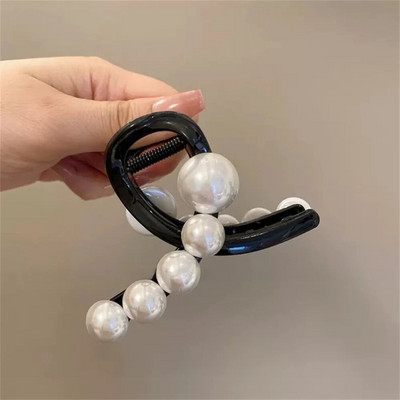Elegantna imitacija bisera za kosu s kandžama za žene Dnevni minimalistički dodaci za kosu Velike kopče za kosu s morskim psom Francuski ljetni ukras za glavu