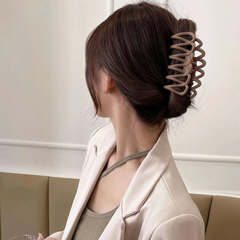 Корейски Ins Fashion Пластмасови неутрални щипки за коса с нокти за коса за жени Аксесоари Геометрия Украса за глава Улов на раци Фиби за коса Подаръци
