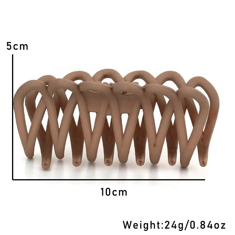 Korėjos Ins Fashion Plastikiniai neutralūs kavos plaukų segtukai Moteriški Aksesuarai Geometrija Galvos apdangalas Pagaunamas krabas Plaukų segtukai Dovanos