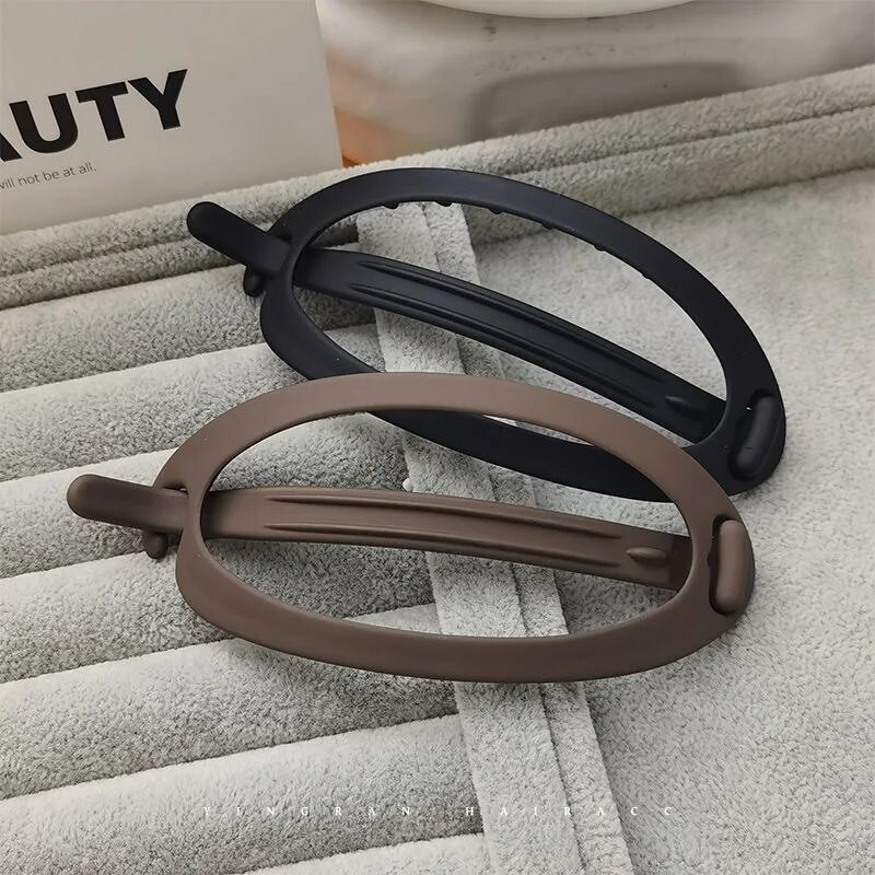 Noua clemă de par pentru ciocan de rață de dimensiuni mari, din Coreea, agrafă de păr pentru partea superioară, cu disc, cleme de păr din plastic, pentru femei, machiaj, accesorii pentru păr