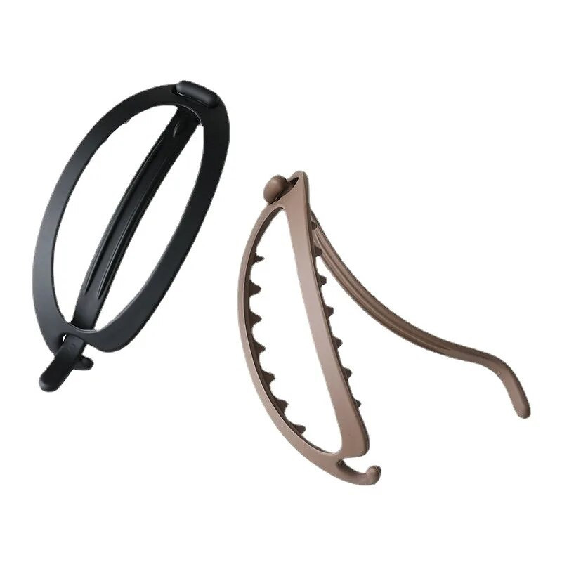 Noua clemă de par pentru ciocan de rață de dimensiuni mari, din Coreea, agrafă de păr pentru partea superioară, cu disc, cleme de păr din plastic, pentru femei, machiaj, accesorii pentru păr